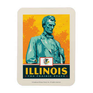 State Pride Illinois Magnet
