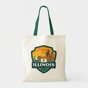State Pride   Illinois Tote Bag