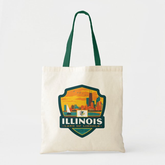 State Pride | Illinois Tote Bag (Front)