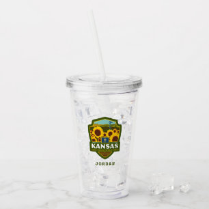 State Pride Kansas Acrylic Tumbler