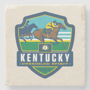 State Pride Kentucky Stone Coaster