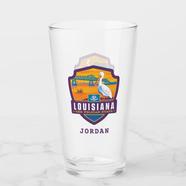 State Pride | Louisiana Glass (Front)