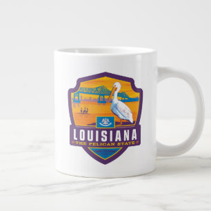 State Pride   Louisiana Large Coffee Mug
