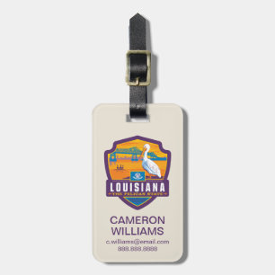 State Pride Louisiana Luggage Tag