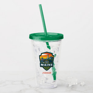 State Pride Maine Acrylic Tumbler