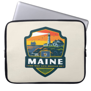 State Pride Maine Laptop Sleeve
