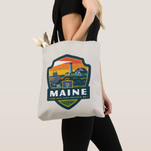 State Pride   Maine Tote Bag