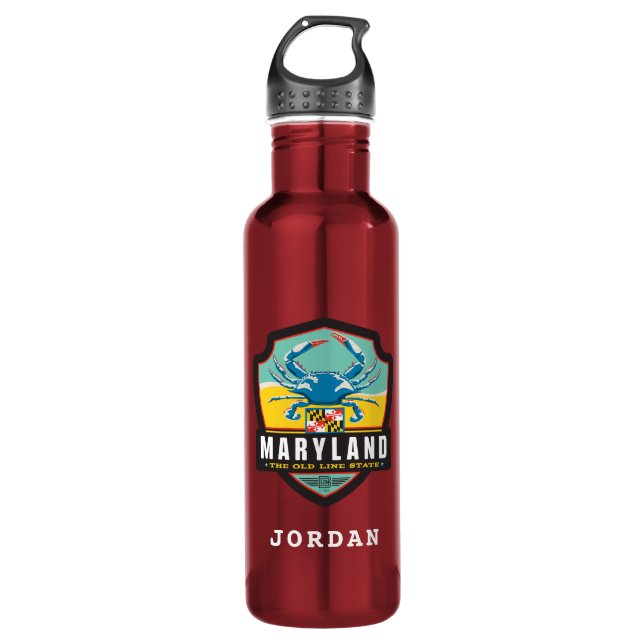 State Pride | Maryland 710 Ml Water Bottle (Front)