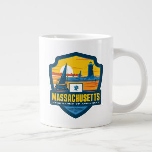 State Pride   Massachusetts Large Coffee Mug