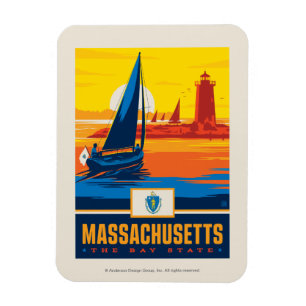 State Pride   Massachusetts Magnet