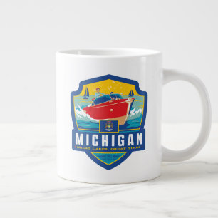 State Pride Michigan Large Coffee Mug