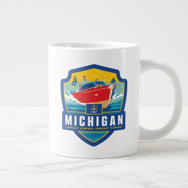 State Pride | Michigan Large Coffee Mug (Right)