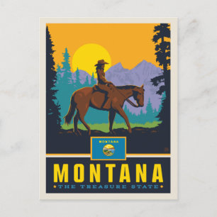 State Pride   Montana Postcard