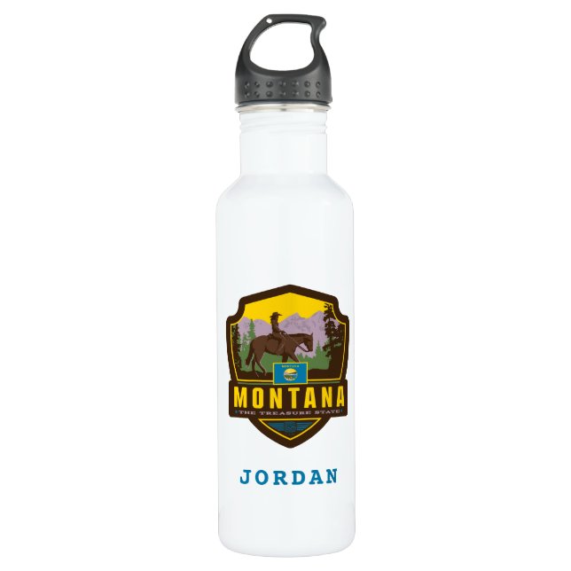 State Pride | Montana Stainless 710 Ml Water Bottle (Front)
