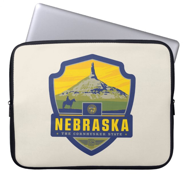 State Pride | Nebraska Laptop Sleeve (Front)