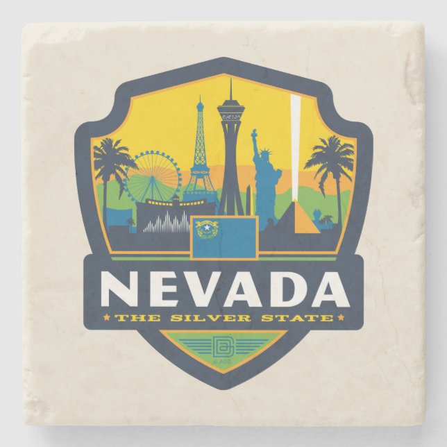 State Pride | Nevada Stone Coaster (Front)