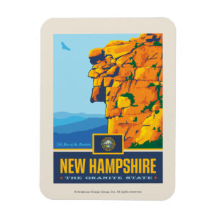 State Pride   New Hampshire Magnet