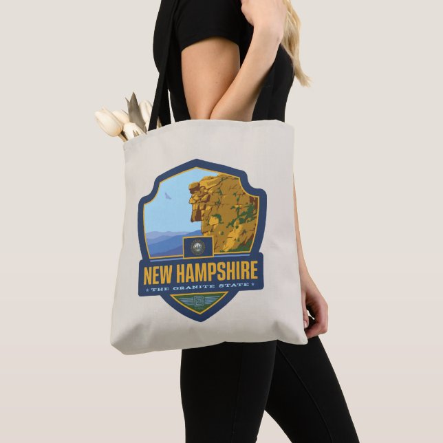 State Pride | New Hampshire Tote Bag (Close Up)