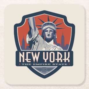 State Pride   New York Square Paper Coaster