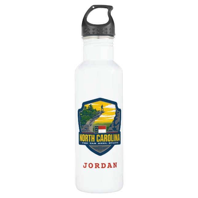 State Pride | North Carolina 710 Ml Water Bottle (Front)