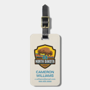 State Pride North Dakota Luggage Tag