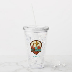State Pride Oklahoma Acrylic Tumbler