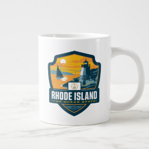 State Pride   Rhode Island Large Coffee Mug