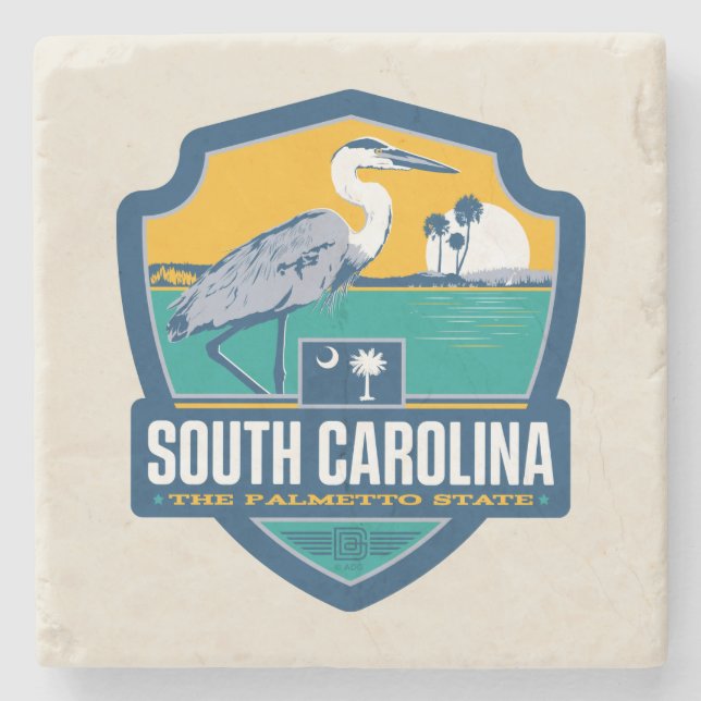 State Pride | South Carolina Stone Coaster (Front)