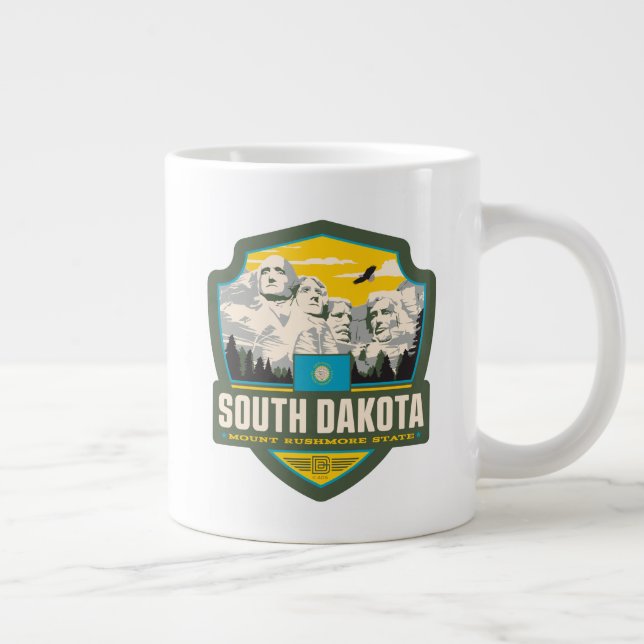 State Pride | South Dakota Large Coffee Mug (Right)