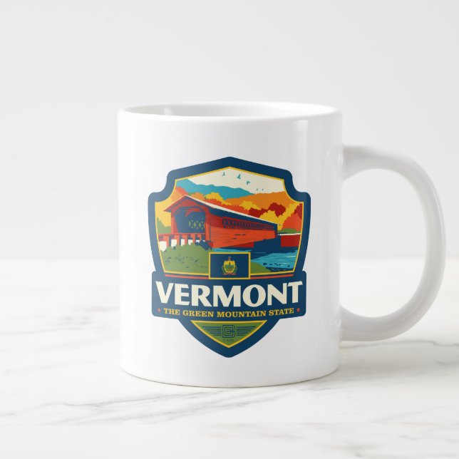 State Pride | Vermont Large Coffee Mug (Right)