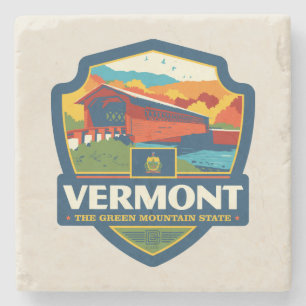 State Pride Vermont Stone Coaster
