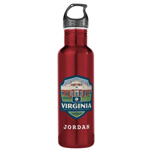 State Pride | Virginia 710 Ml Water Bottle (Front)