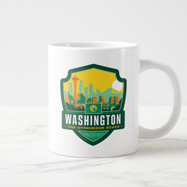 State Pride | Washington Large Coffee Mug (Right)