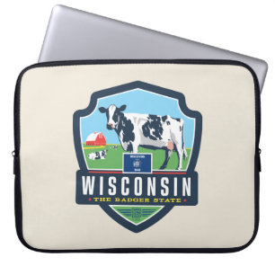 State Pride Wisconsin 2 Laptop Sleeve