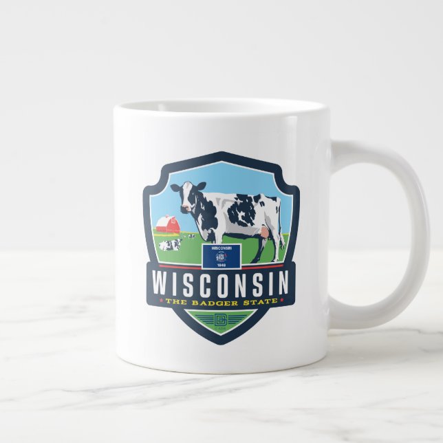 State Pride | Wisconsin 2 Large Coffee Mug (Right)