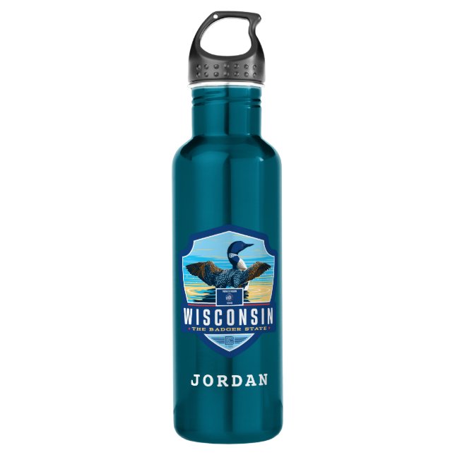 State Pride | Wisconsin 710 Ml Water Bottle (Front)