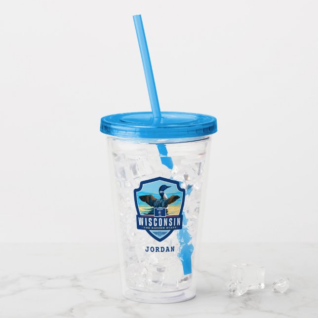 State Pride | Wisconsin Acrylic Tumbler (Front Ice)
