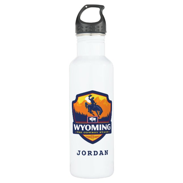 State Pride | Wyoming 710 Ml Water Bottle (Front)
