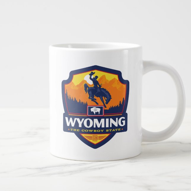 State Pride | Wyoming Large Coffee Mug (Right)