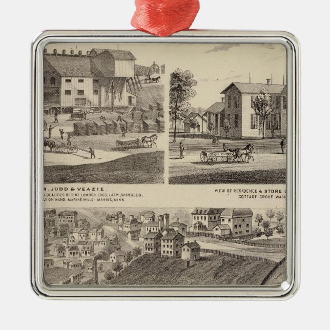 State Prison of Minnesota Metal Tree Decoration (Front)
