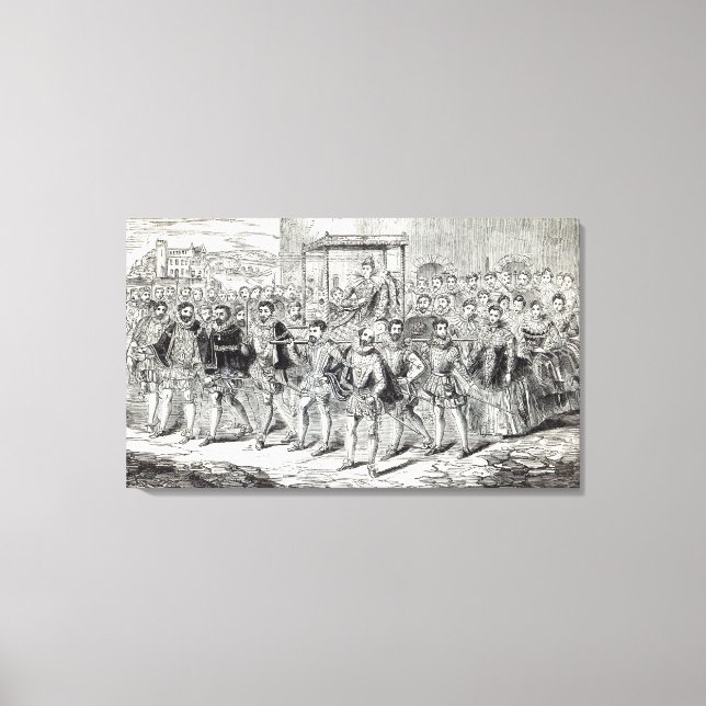 State progress of Queen Elizabeth Canvas Print (Front)