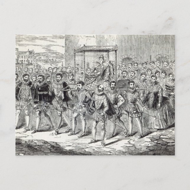 State progress of Queen Elizabeth Postcard (Front)