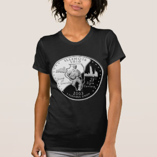 State Quarter of Illinois Reverse Side Faux T-Shirt