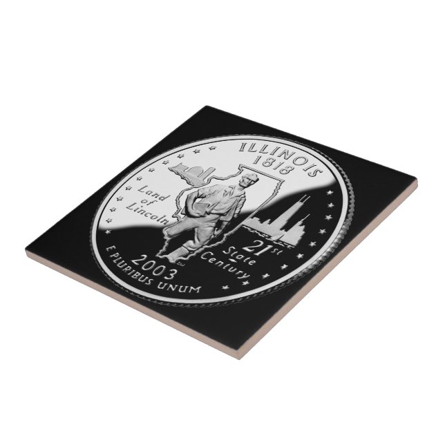 State Quarter of Illinois Reverse Side Faux Tile (Side)