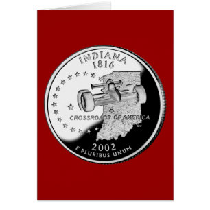 State Quarter of Indiana Reverse Side Faux