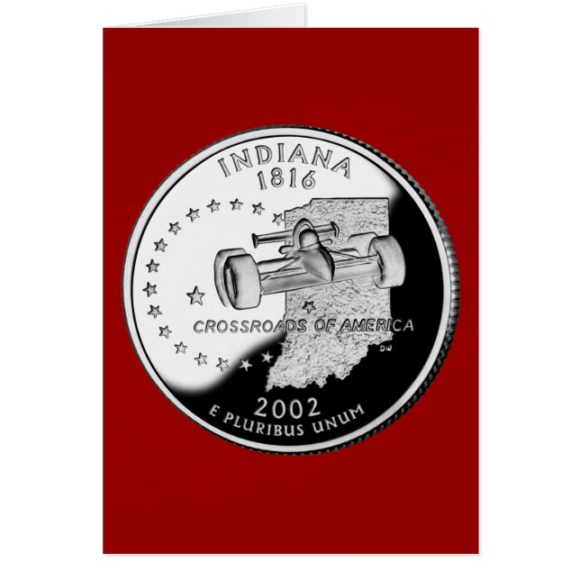 State Quarter of Indiana Reverse Side Faux (Front)