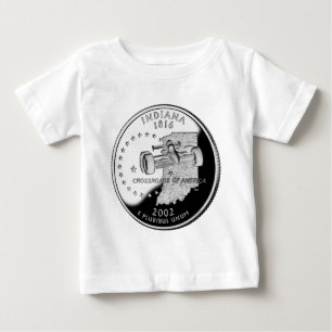 State Quarter of Indiana Reverse Side Faux Baby T-Shirt
