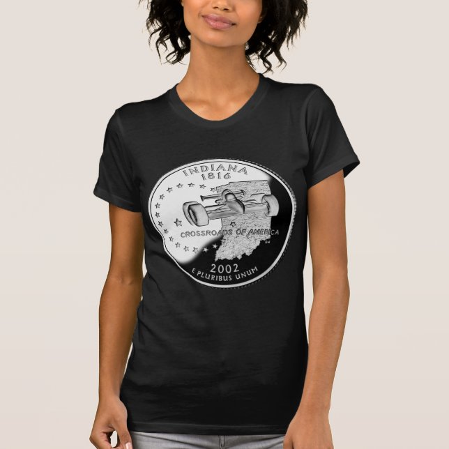State Quarter of Indiana Reverse Side Faux T-Shirt (Front)