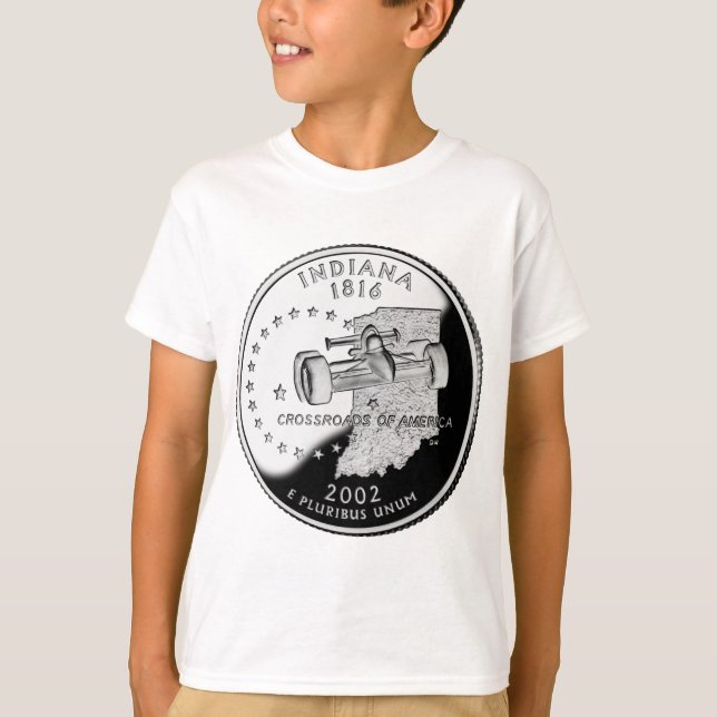 State Quarter of Indiana Reverse Side Faux T-Shirt (Front)