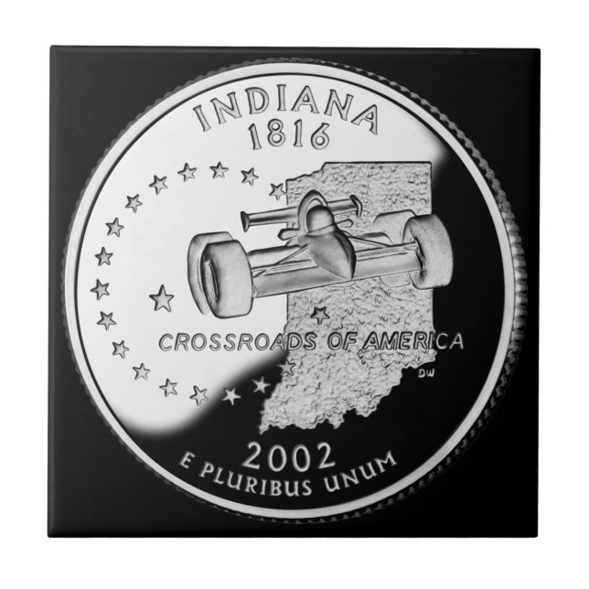 State Quarter of Indiana Reverse Side Faux Tile (Front)
